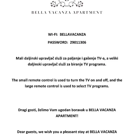 Apartamento Bella *